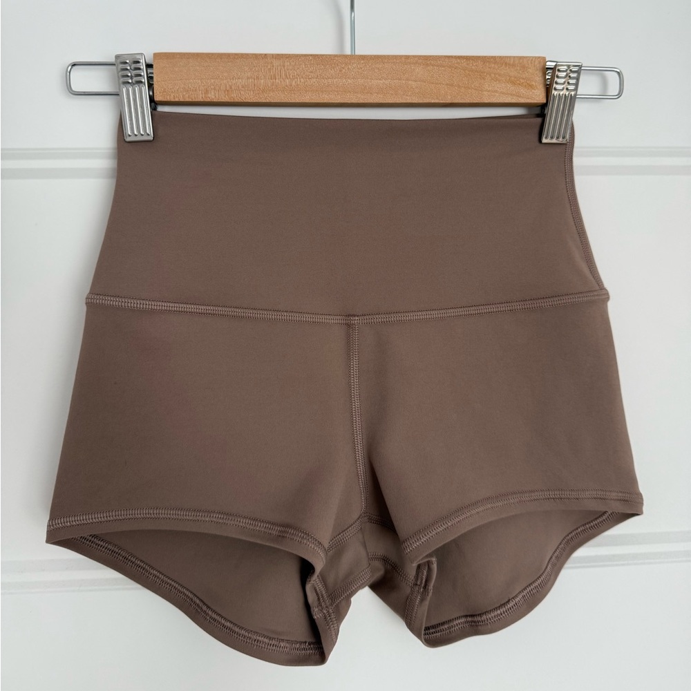 Lululemon - NWOT Brown High-Waisted 5cm Align Shorts
